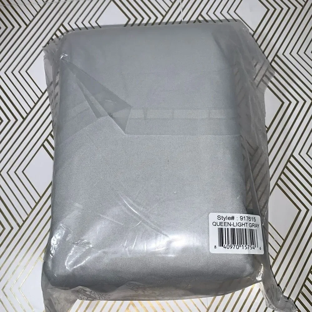 Unbranded Queen Size‎ Bedskirt Gray 60x80 Polyester Microfiber New in Package